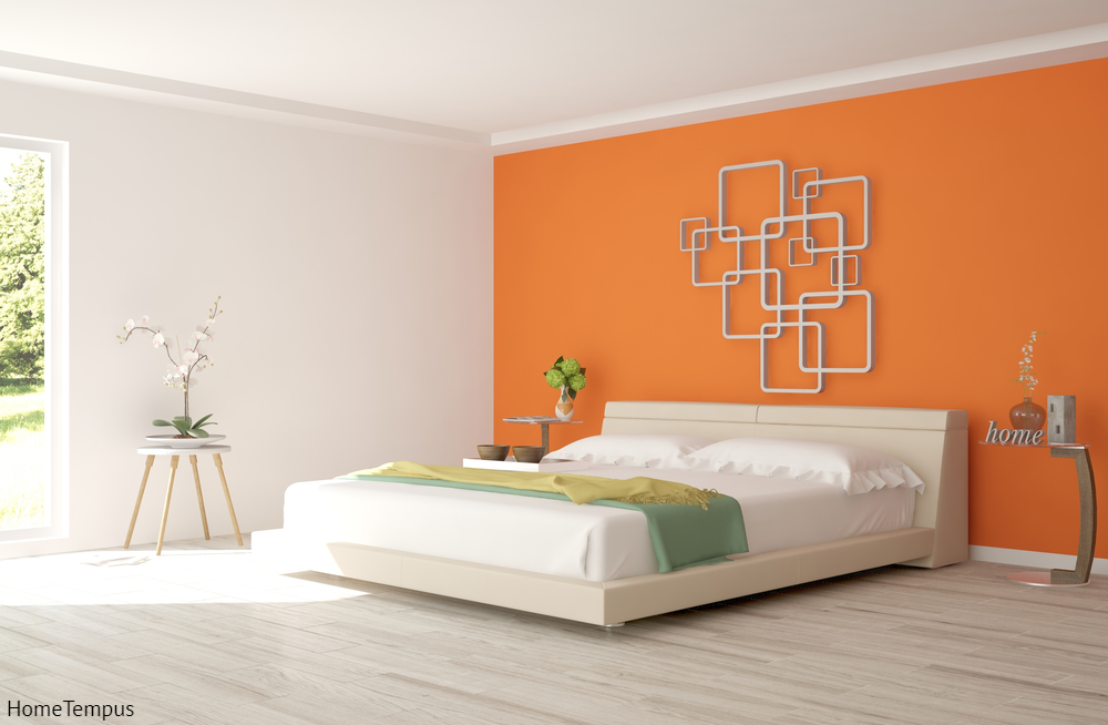 Apricot Orange Bedroom - Shades of Orange